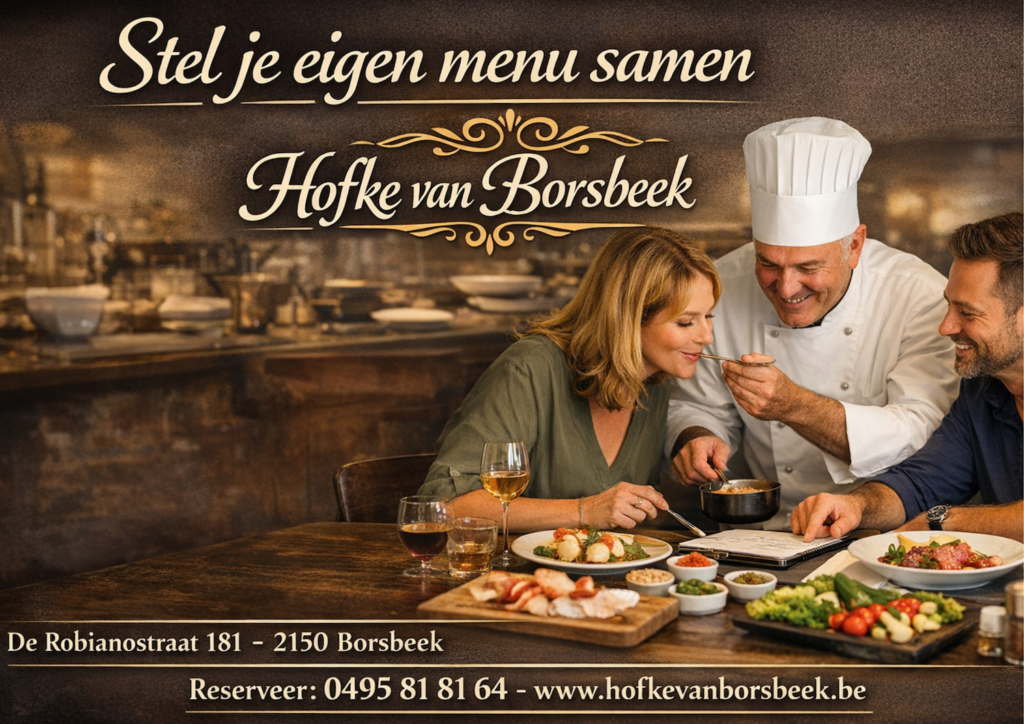 Hofke van Borsbeek, Stel zelf je menu samen