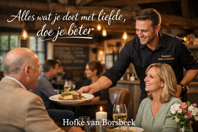 alles wat je met liefde doet doe je betere hofke van borsbeek