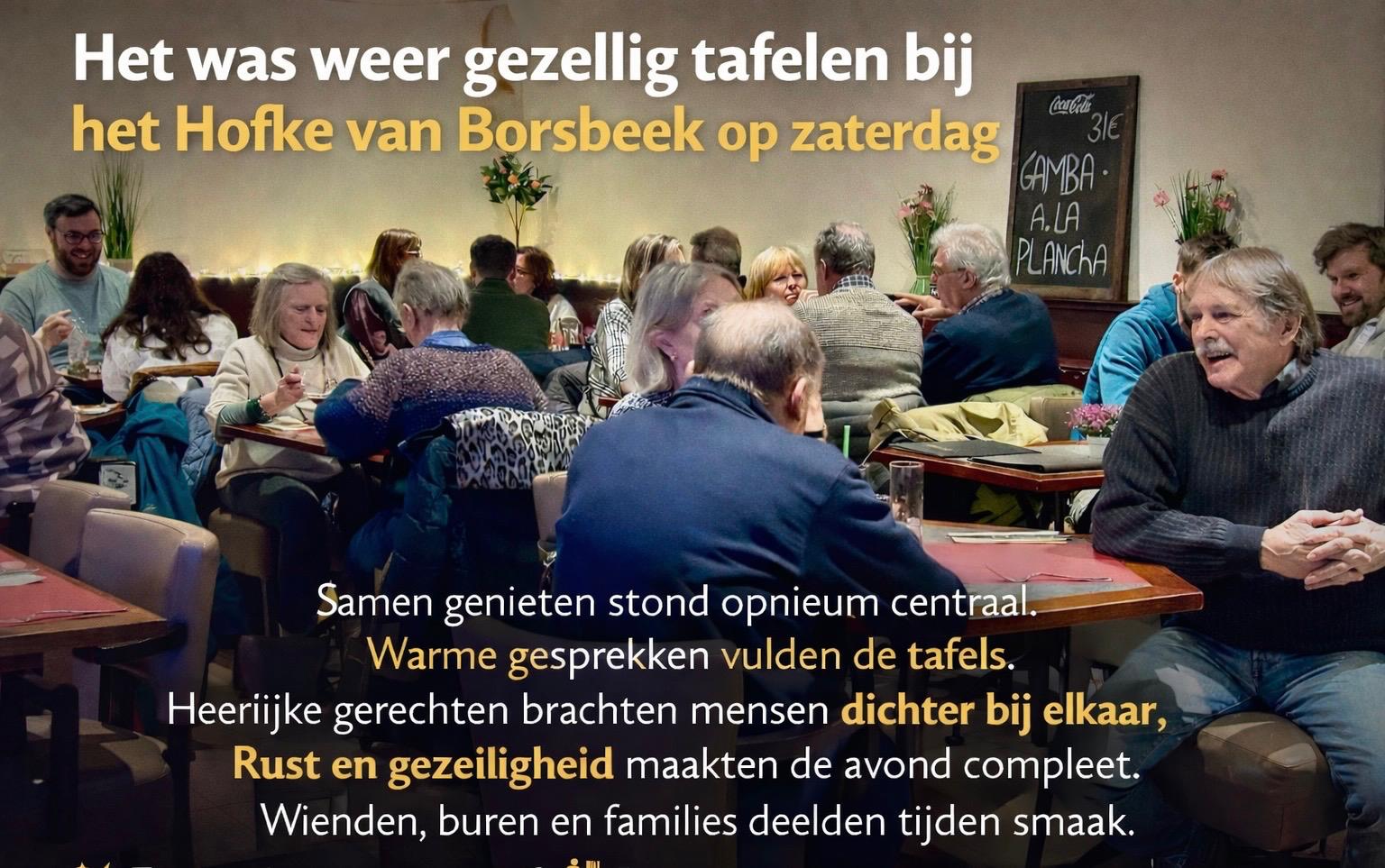 Gezellig tafelen