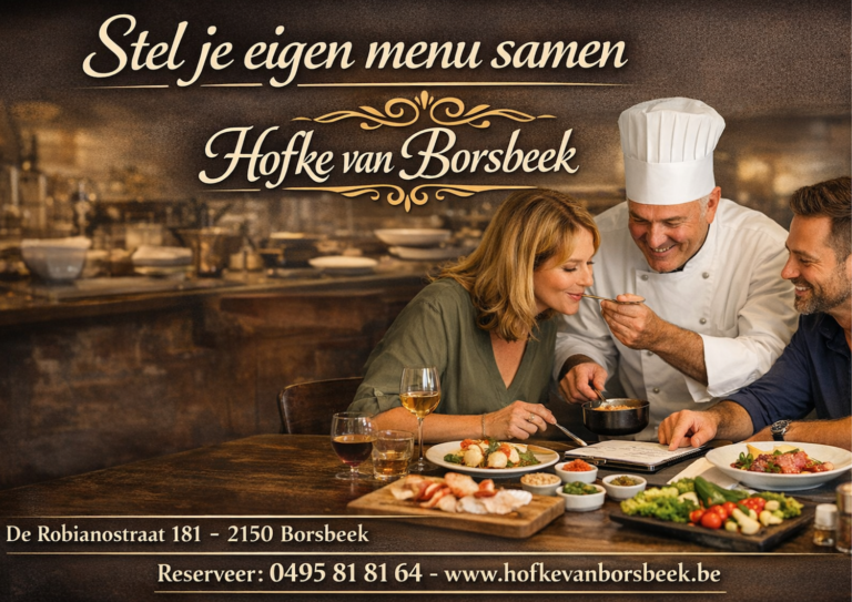 hofke van borsbeek stel zelf je menu samen