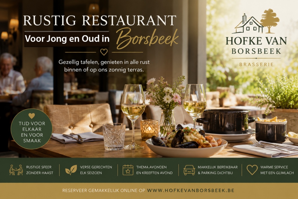 Rustig Restaurant voor Jong en oud in borsbeek